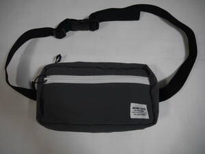 [ new goods * unused ]BEAMS LIGHTS nylon made waist bag body bag men's gray 