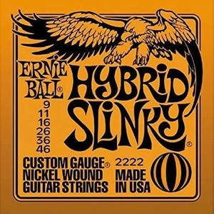 ERNIE BALL アーニーボールエレキギター弦 2222 Hybrid Slinky ハイブリッドスリンキー 1SET