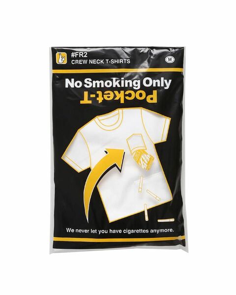 FR2 No smoking only Pocket-T 逆 FR2 白Tシャツ クルーネック