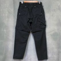 bal バル 22/SS MULTI POCKET CONVERTIBLE PANT マルチポケット 2WAY ストレッチ ナイロンコットン カーゴ パンツ size.L 黒 型番.BAL-2008_画像4