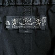 bal バル 22/SS MULTI POCKET CONVERTIBLE PANT マルチポケット 2WAY ストレッチ ナイロンコットン カーゴ パンツ size.L 黒 型番.BAL-2008_画像6