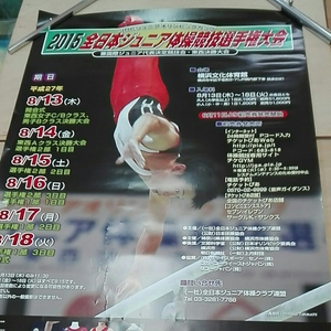 2015 全日本ジュニア体操競技選手権大会　ポスター　非売品