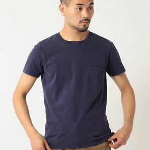 ☆良品 レミレリーフ REMI RELIEF ウォッシュ加工 クルーネック ポケット Tシャツ size M ネイビー 古着 ヴィンテージ ポケT アメカジの画像10