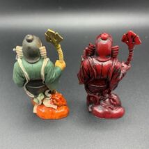 福神根付 七福神フィギュアコレクション 毘沙門天 赤根付 天然色 セット 縁起物 長寿 根付 福神 神様 七福神 フィギュア タカラ 海洋堂 b_画像4