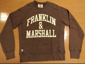 FRANKLIN&MARSHALLフランクリン&マーシャル　クラシック　カレッジウエア　スエット　イタリア製　サイズL　フランクリンアンドマーシャル