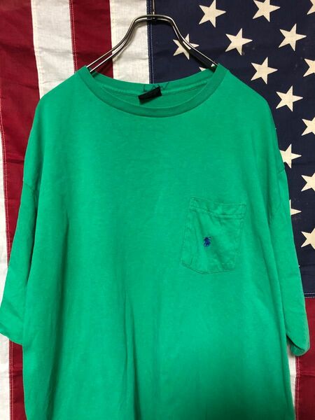 ビックサイズ 90s USA製 POLO Ralph Lauren ポロ ラルフローレン ポケットTシャツ XL Tee