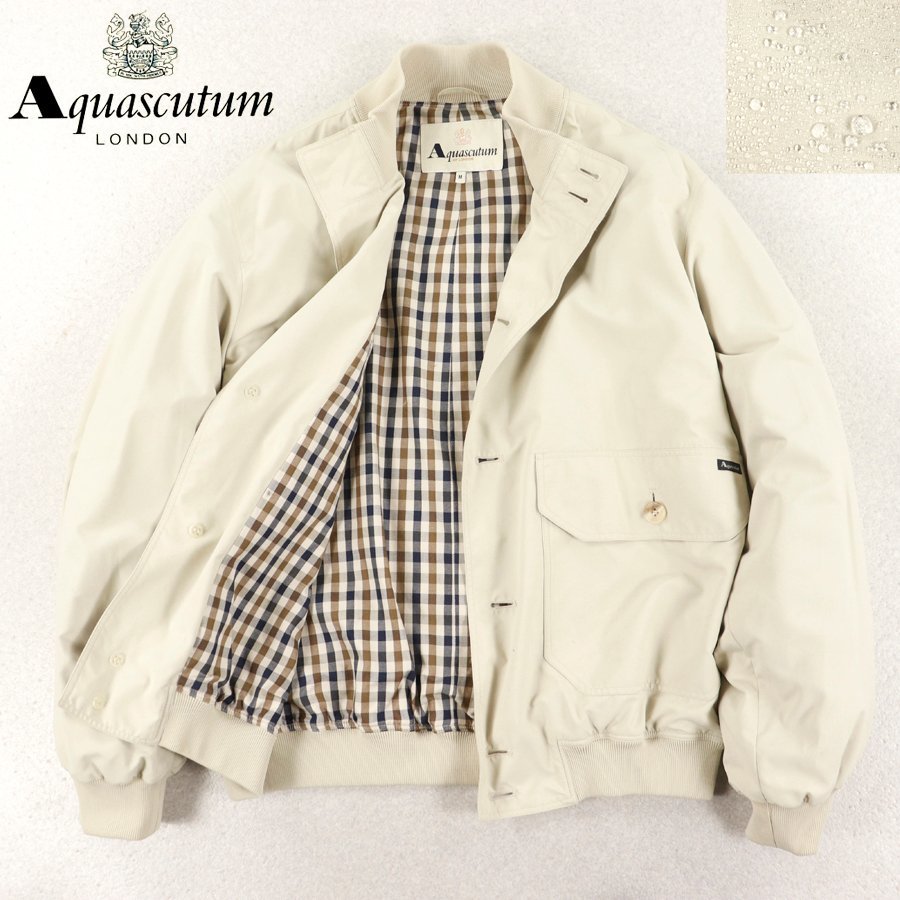 AQUASCUTUM アクアスキュータム スイングトップ ハリントンジャケット-