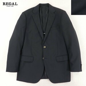 相場価格￥39,900- 極美品 REGAL リーガル 春夏 サマーウール 2B 金ボタン テーラードジャケット ブレザー 濃紺 ネイビー102AB8 JP:XL