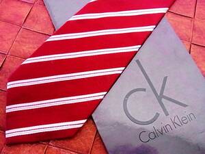 *3122* superior article *[Ck] Calvin Klein [ stripe ] necktie [ popular small narrow tie ]