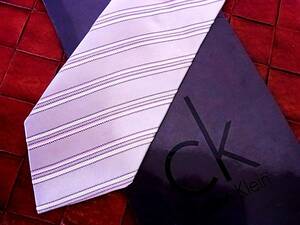 *3123* superior article *[Ck] Calvin Klein [ stripe ] necktie [ popular small narrow tie ]