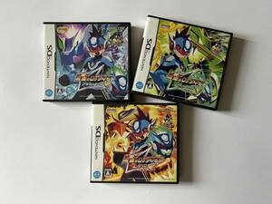 ニンテンドーDS 流星のロックマン レオ ドラゴン ペガサス セット　Nintendo DS Rockman Star Froce Dragon Leo Pegasus