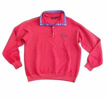 80's 香港製 ビンテージ パタゴニア patagonia ダイヤモンドキルト スナップT Snap-T レッド パープル XL [ta-0765]_画像1