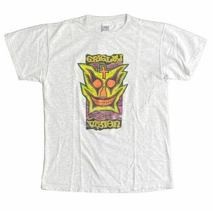 80’s 米国製 VISION STREET WEAR オールドスケート Tシャツ グリグレー John Grigley 1988コピーライト M位 [l-0644]