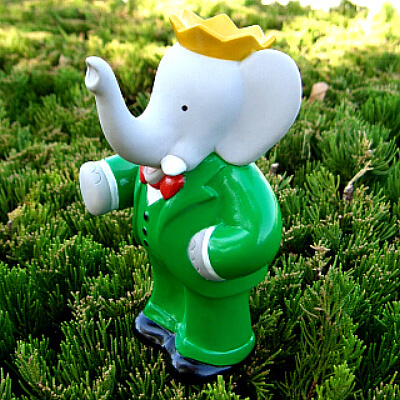 ★ぞうのババール フィギュア 人形 BABAR 1990 フランス アンティーク 日本未発売 送料無料★fp0309