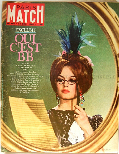 PARIS MATCH 1962 716 ブリジット・バルドー フランス アンティーク雑誌 送料無料★vm0145