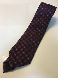 1056* Ralph Lauren print pattern silk necktie *