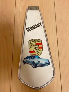  super rare PORSCHE STUTTGAST GERMANY mud flap fender flap bicycle for? mud guard interior. decoration and so on that time thing 