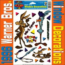 ロードランナー ワイリーコヨーテ 1996 Warner Bros. ヴィンテージシール 90s Looney Tunes Road Runner Wile E Coyote Window Decorations_画像1