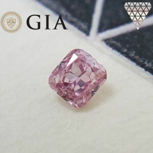 0.08 ct FANCY INTENSE PURPLISH PINK VVS ± RADIANT GIA ダイヤモンド ルース DIAMOND EXCHANGE FEDERATION