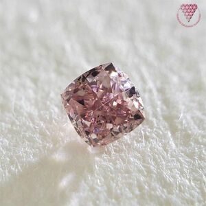 0.085 ct Fancy Deep Pink SI2 AGT 天然 ピンク ダイヤモンド ルース クッションシェイプ DIAMOND EXCHANGE FEDERATION