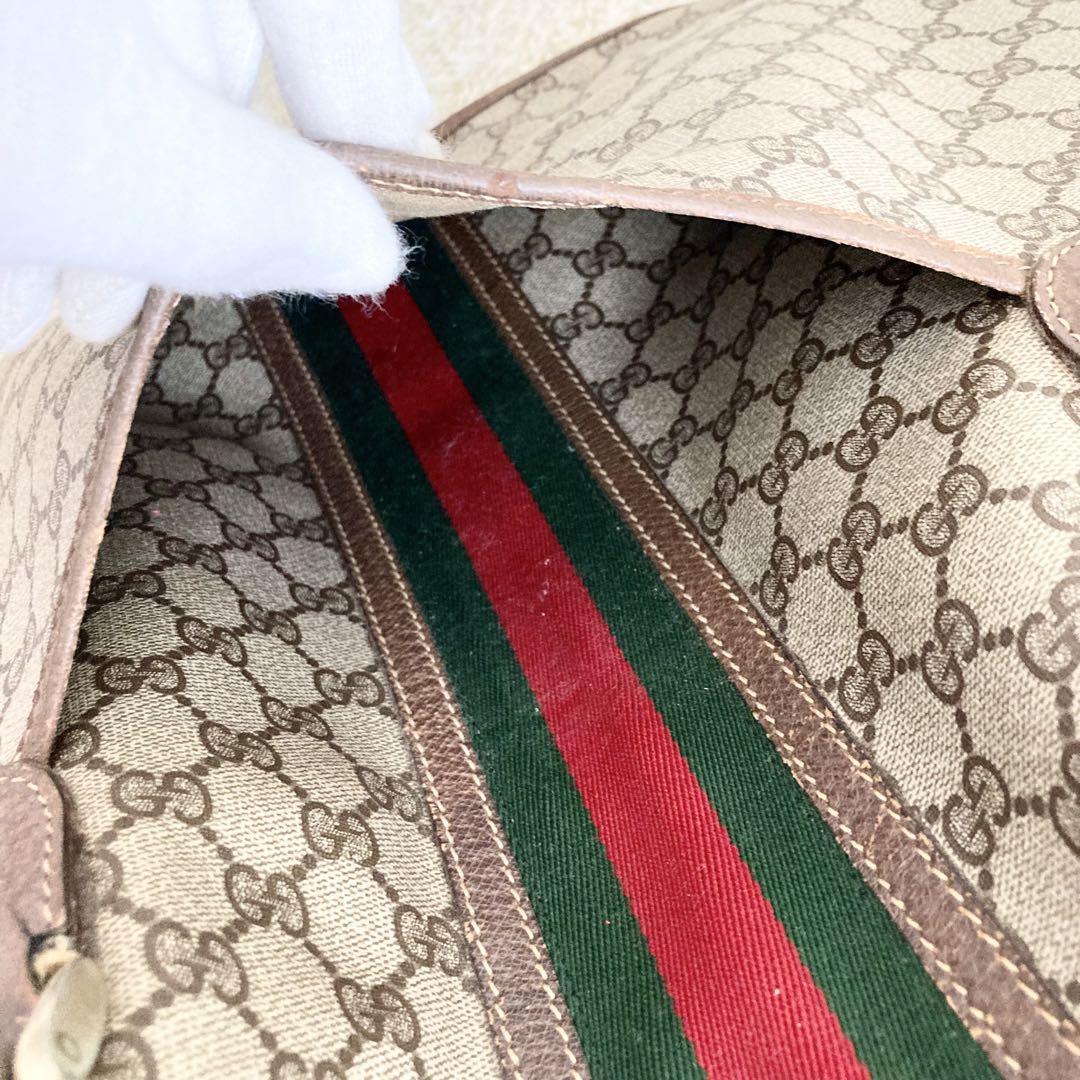 GUCCI グッチ OLDGUCCI オールドグッチ トートバッグ GG柄 シェリー