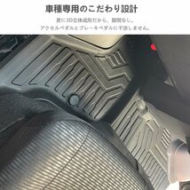 カー用品 3D フロアマット ダイハツ アトレー S7系 フロントリアSET R03/12～/防水 防滴 破水 疏水 掃除 洗車 防水性 耐汚れ 耐摩擦 難燃_画像2