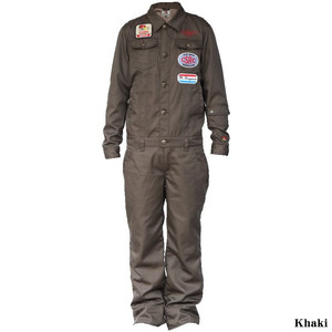 [ privilege C attaching ] L size Crais mistake HOGMATE long sleeve coverall CSY-8306 khaki L (CLAY SMITH spring summer model )