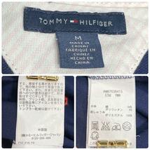 M1353★人気ブランド★TOMMY HILFIGER トミーヒルフィガー 半袖ポロシャツ イカリモチーフ 細見え 大人カジュアル Mサイズ ネイビー 万能_画像8