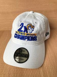 NEW ERA ニューエラ NFL Los Angeles Rams 2-Time Super Bowl Champions 9TWENTY Adjustable キャップ フリーサイズ。