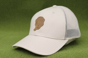 新品レア ガスモンキーガレージ GasMonkeyGarage レザーパッチ SNAPBACK FREESIZE OSFA メッシュキャップ 帽子 BEIGE ベージュ 管理2fa