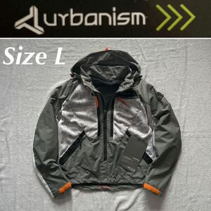 SALE urbanism アーバニズム メッシュベントジャケット サマーメッシュ UNJ-080 GRAY CAMO Lサイズ 定価28380円 タグ付き A50531-23