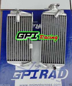 GPI L&R CRF250R 2014 15 アルミ製 強化ラジエーター マフラー チャンバー ミラー ステップ カウル シート