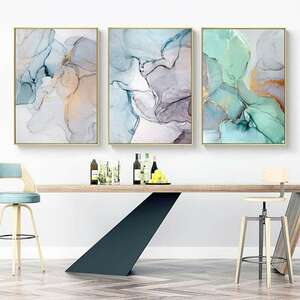 Art hand Auction Art Panel Painting Set of 3 Canvas Print Waterproof Ink 40x60cm, Tapestry, Wall Mounted, Tapestry, Fabric Panel