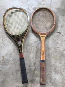 テニスラケット 昭和レトロ　木製　2本セット