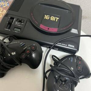 メガドライブ SEGA セガ 16-BIT 本体 ソフト コラムス モンスターワールド まとめ セット 本体の画像2