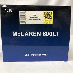 【中古】S)1/18 オートアート マクラーレン 600LT (イエロー・パール/カーボン・ルーフ)[249008219756]