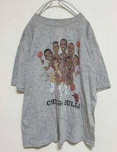 送料230円〜 レア 入手困難 90s USA製 NBA シカゴブルズ vintage ヴィンテージ ビンテージ Tシャツ XL