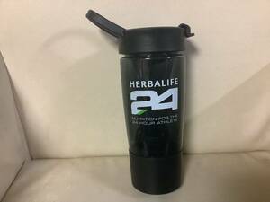 新品未使用　希少　HERBALIFE 24 NUTRITION ハーバーライフ　シェイカーボトル　スモークブラック　泡立てボール　21オンス　600ml 