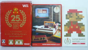 50322-1 with defect Wii 25th ANNIVERSARY super Mario booklet + soundtrack CD