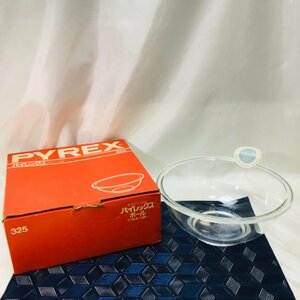 【保管品/CH】 PYREX パイレックス 耐熱ガラス食器 ボウル ボール 昭和レトロ ヴィンテージ キッチン　1点 RS0518/0000