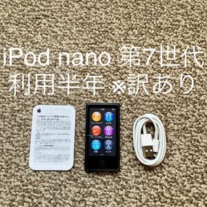【利用6ヶ月】iPod nano 第7世代 16GB Apple アップル　A1446 アイポッドナノ 本体