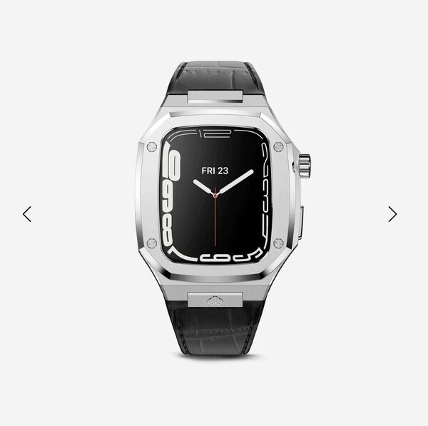 【最新モデル】45mm ゴールデンコンセプト シルバー Applewatch HERMES アップルウォッチ ケース ステンレス