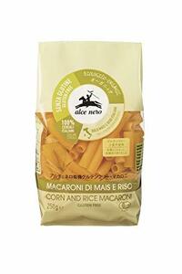 ALCE NERO(aru che Nero ) have machine gru ton free ma Caro ni250g ( organic Italy production wheat un- use )