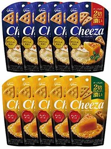 江崎グリコ 生チーズのチーザ2種(チェダーチーズ・カマンベールチーズ) チーズ チーズ おつまみ スナック 10個