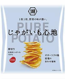 湖池屋 じゃがいも心地 オホーツクの塩と岩塩の合わせ塩味 55g×12袋