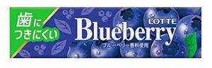  Lotte tooth . attaching difficult blueberry chewing gum ×15 piece 