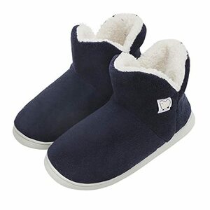 [FOLOVE] room shoes men's lady's pair neck boa slippers winter foot warmer room boots interior slippers soft boa abrasion 