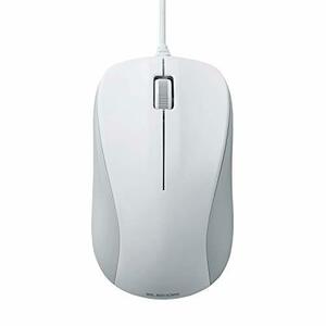  Elecom mouse wire M size 3 button USB optics type white ROHS finger . basis M-K6URWH/RS