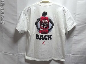 90s Vintage футболка NBA возвращение 45 [JORDAN'S 45 BACK*M] чистка settled Nike NIKE Michael Jordan воздушный Jordan AIR JORDAN