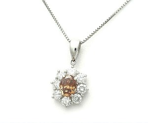 【緑屋質屋】特選ジュエリー　ダイヤモンドネックレス　1.00ct　1.00ct　Pt900/850【中古】